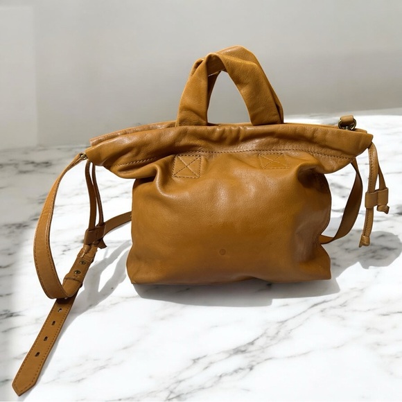 MADEWELL Piazza Tan Brown Leather Crossbody Adjustable Strap Hand Bag - Picture 4 of 14